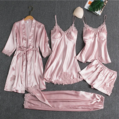 Rosanne | Women's Elegant Five-Piece Pyjama Set 2