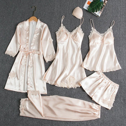 Rosanne | Women's Elegant Five-Piece Pyjama Set 3