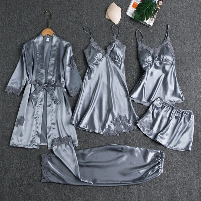 Rosanne | Women's Elegant Five-Piece Pyjama Set 4