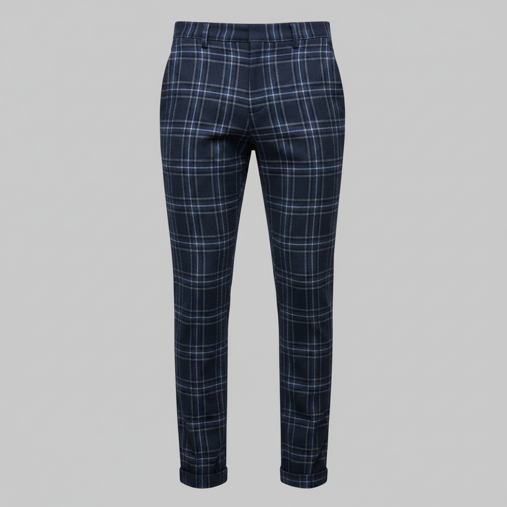 Sasha Checked Chinos | Men's Trousers for Casual Style 8