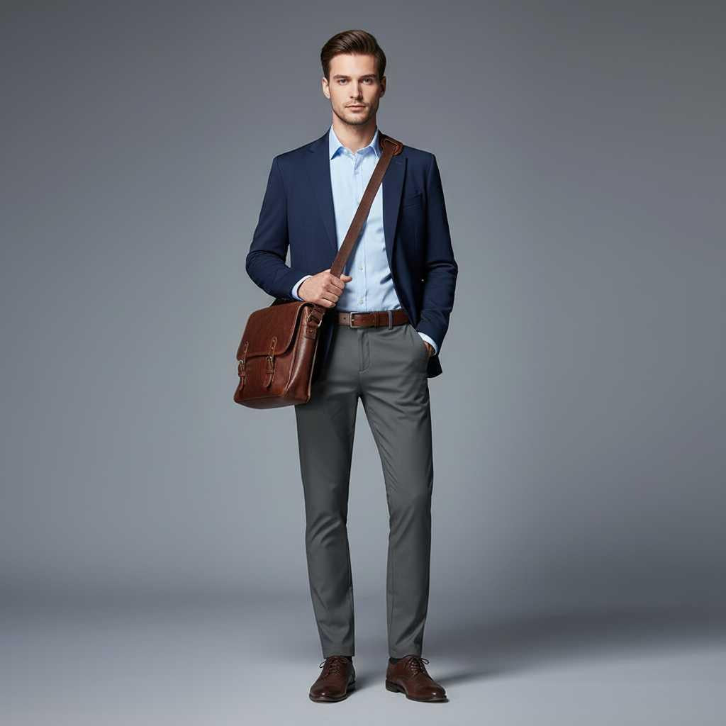 Saul | Men's Slim Fit Stretch Trousers