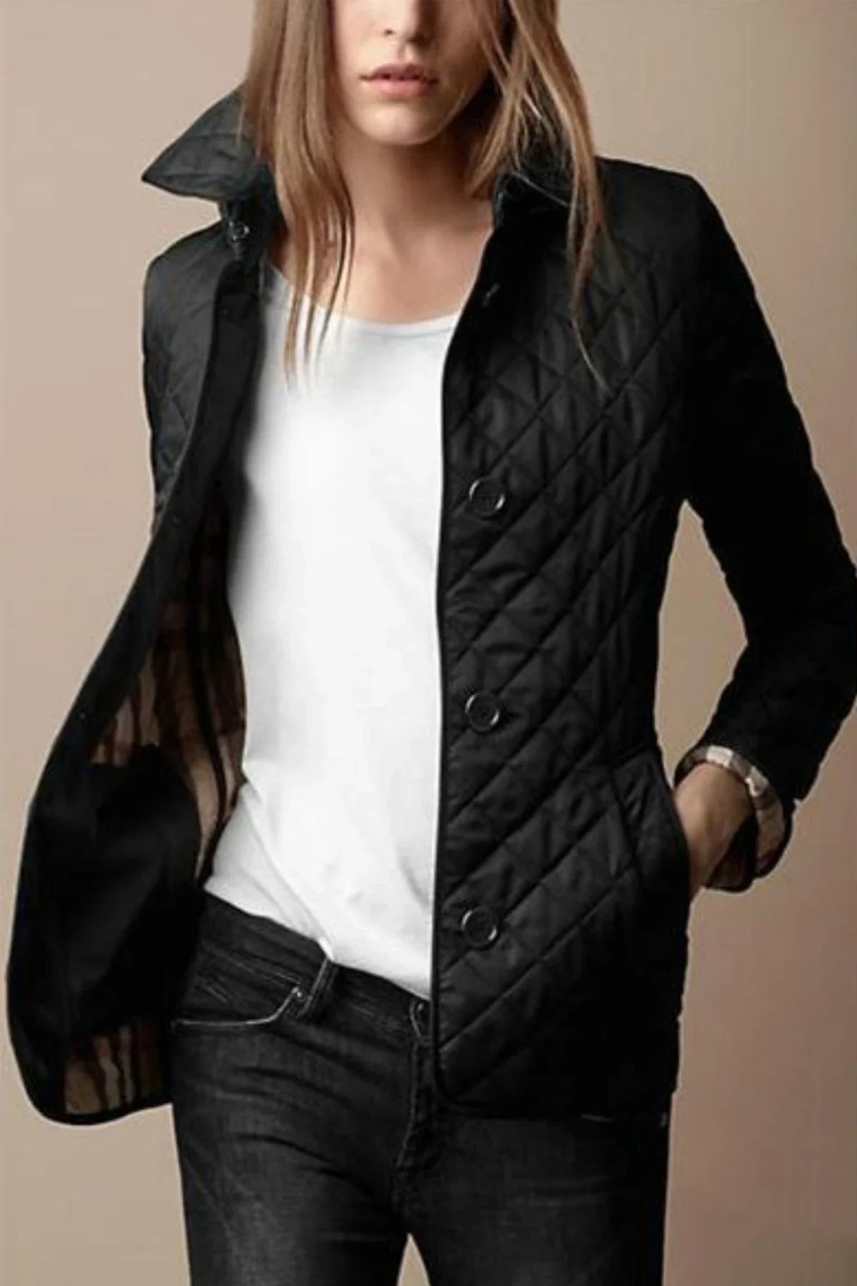 Silk-Cotton Jacket | Women's Fitted Elegant Outerwear 0