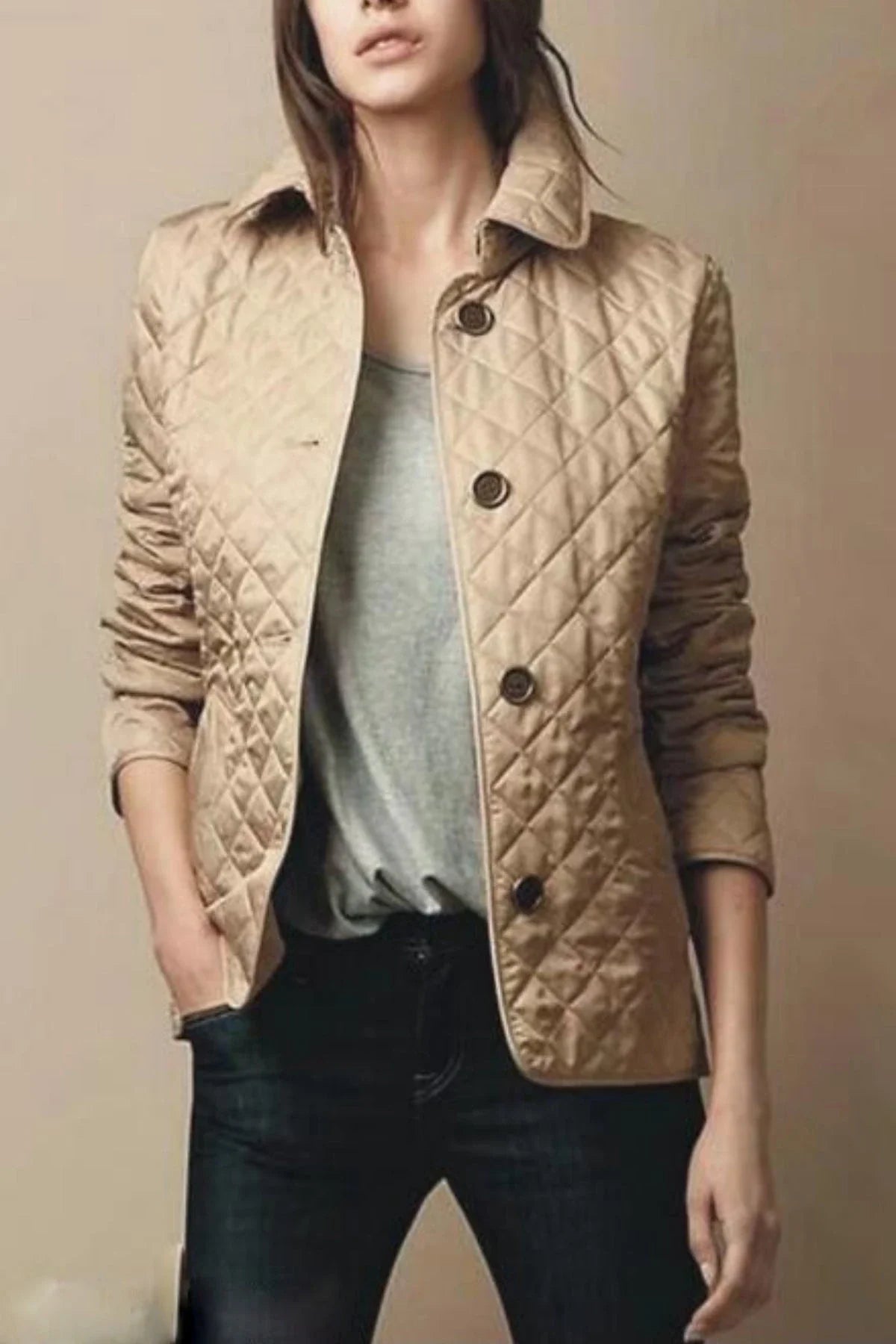 Silk-Cotton Jacket | Women's Fitted Elegant Outerwear 1
