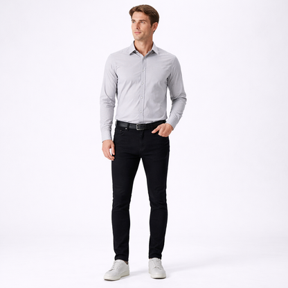 Slim Fit Skinny Pencil-Leg Jeans | Casual Denim Pants 0