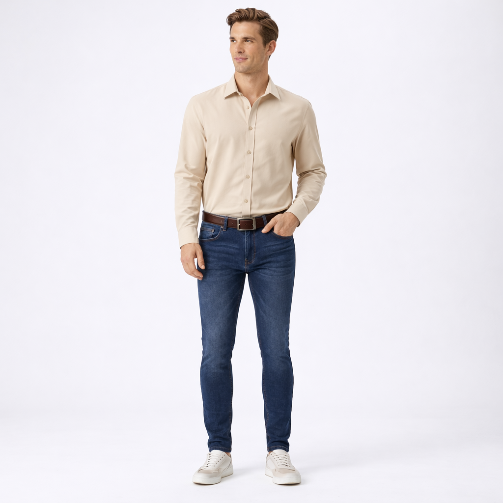 Slim Fit Skinny Pencil-Leg Jeans | Casual Denim Pants 10