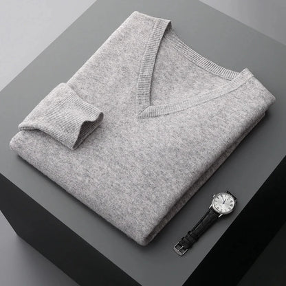 Soft Knit V-Neck Sweater | Men's Sweater 0