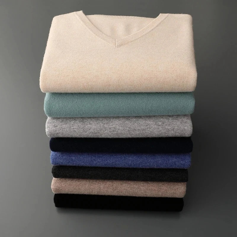 Soft Knit V-Neck Sweater | Men's Sweater 1