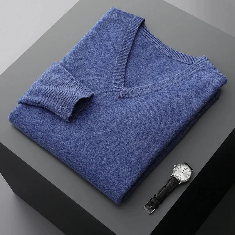 Soft Knit V-Neck Sweater | Men's Sweater 3