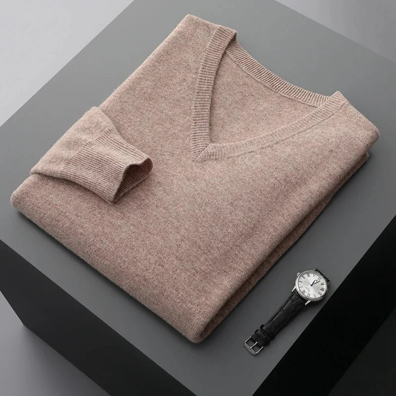 Soft Knit V-Neck Sweater | Men's Sweater 4