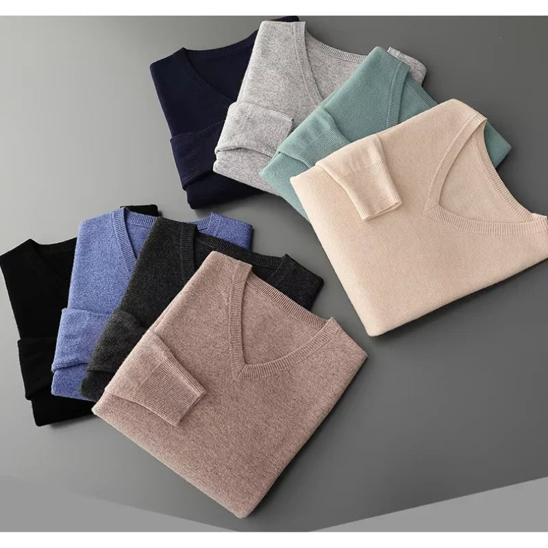 Soft Knit V-Neck Sweater | Men's Sweater 6
