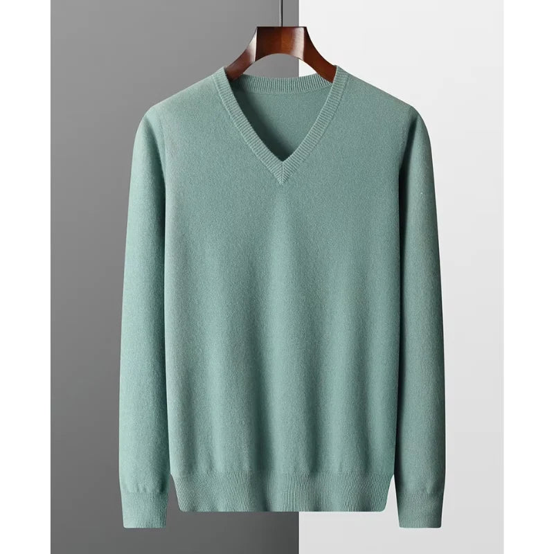 Soft Knit V-Neck Sweater | Men's Sweater 7