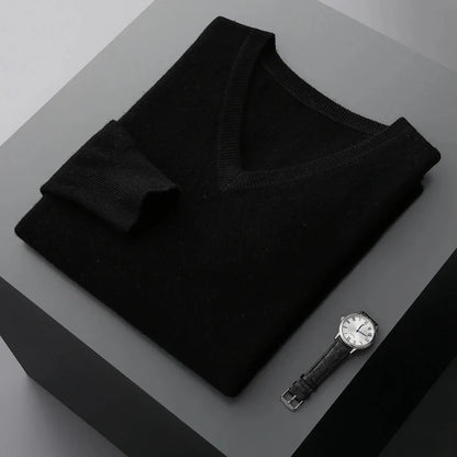 Soft Knit V-Neck Sweater | Men's Sweater 9