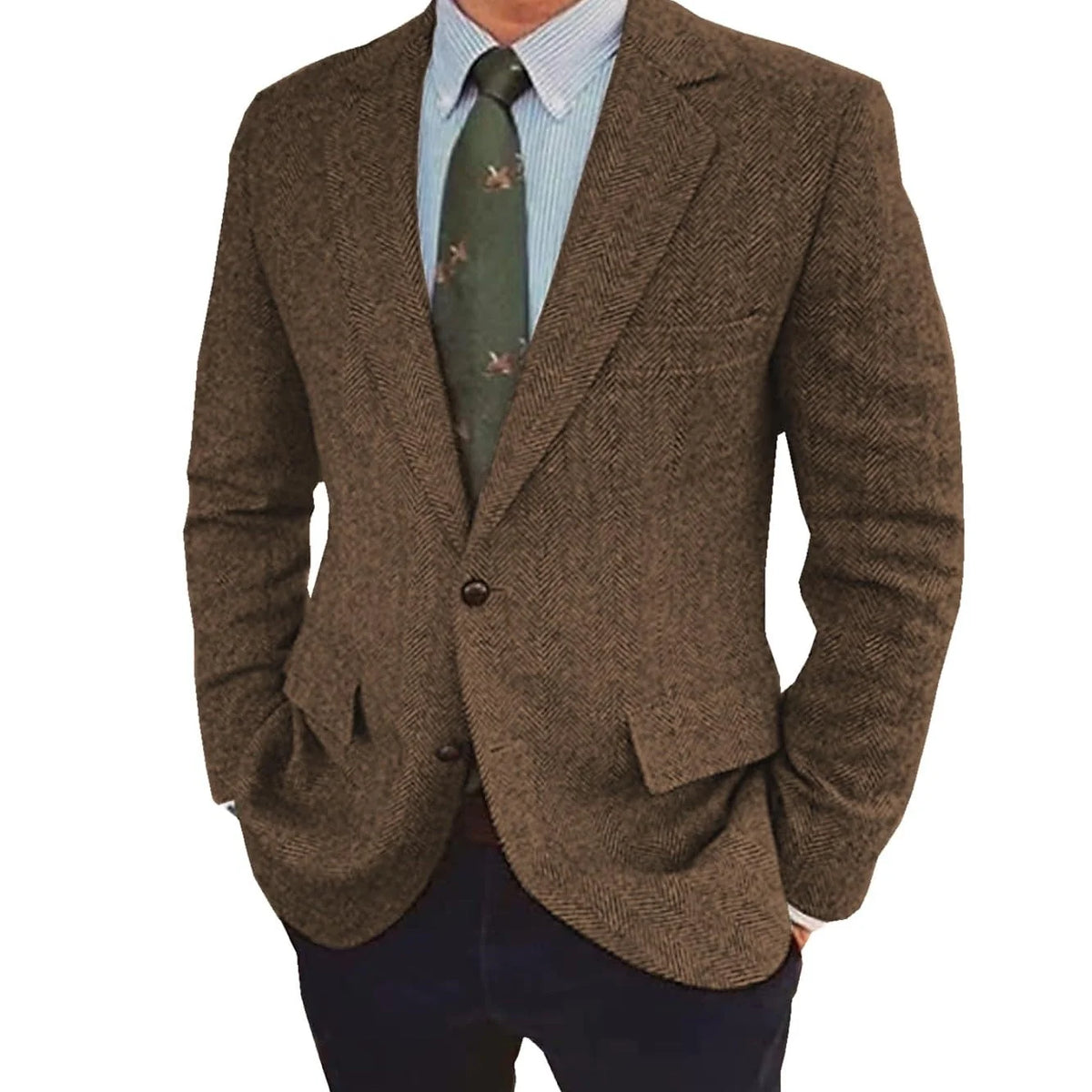Stefan | Men's Retro Single-Breasted Two-Button Jacket 0