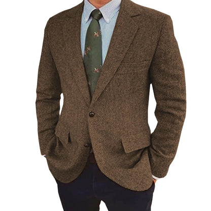 Stefan | Men's Retro Single-Breasted Two-Button Jacket 0