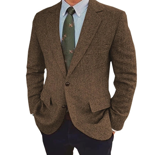 Stefan | Men's Retro Single-Breasted Two-Button Jacket 0