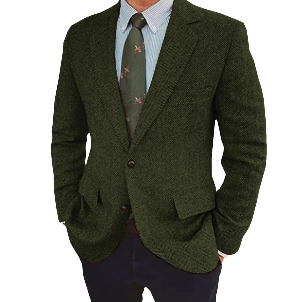 Stefan | Men's Retro Single-Breasted Two-Button Jacket 1