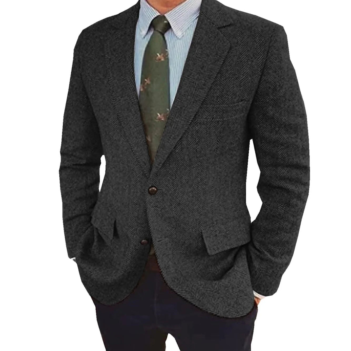 Stefan | Men's Retro Single-Breasted Two-Button Jacket 2
