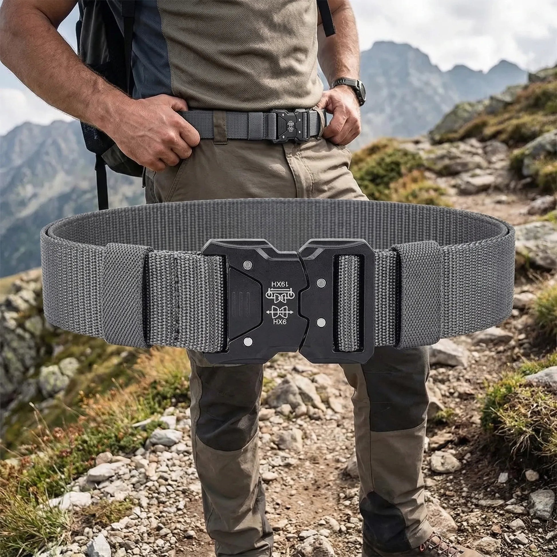 Tactvura Woven Tactical Belt | Quick-Release Comfort Belt 2