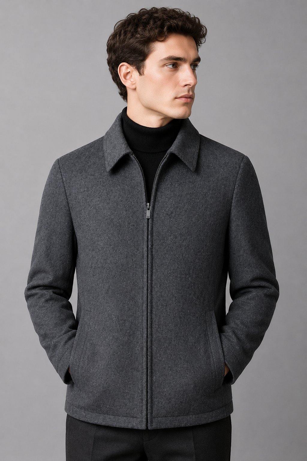 Tailored Wool Blend Jacket | Men's Smart Casual Blazer 1