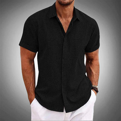 Tropical Linen Shirt | Men's Short Sleeve Shirt 2