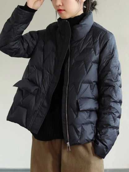 Ultralight Puffer Jacket Women | Stand-Up Collar Winter Coat 2