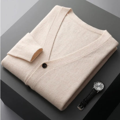 V-Neck Cardigan Lightweight Knit Soft Button Closure 9