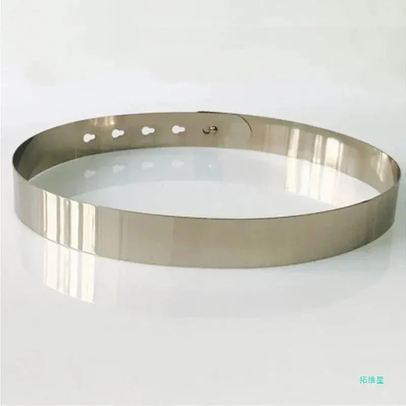 Vintage Chic | Women's Black Leather Waist Belt 0