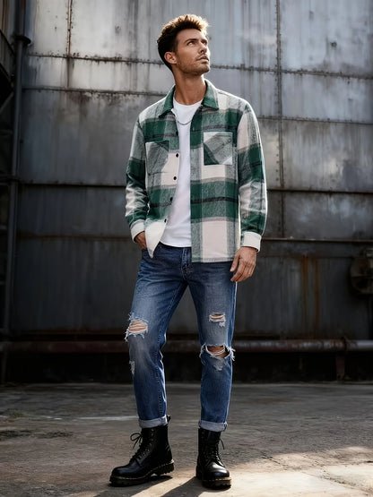 Wade | Men's Rugged Checked Overshirt 3