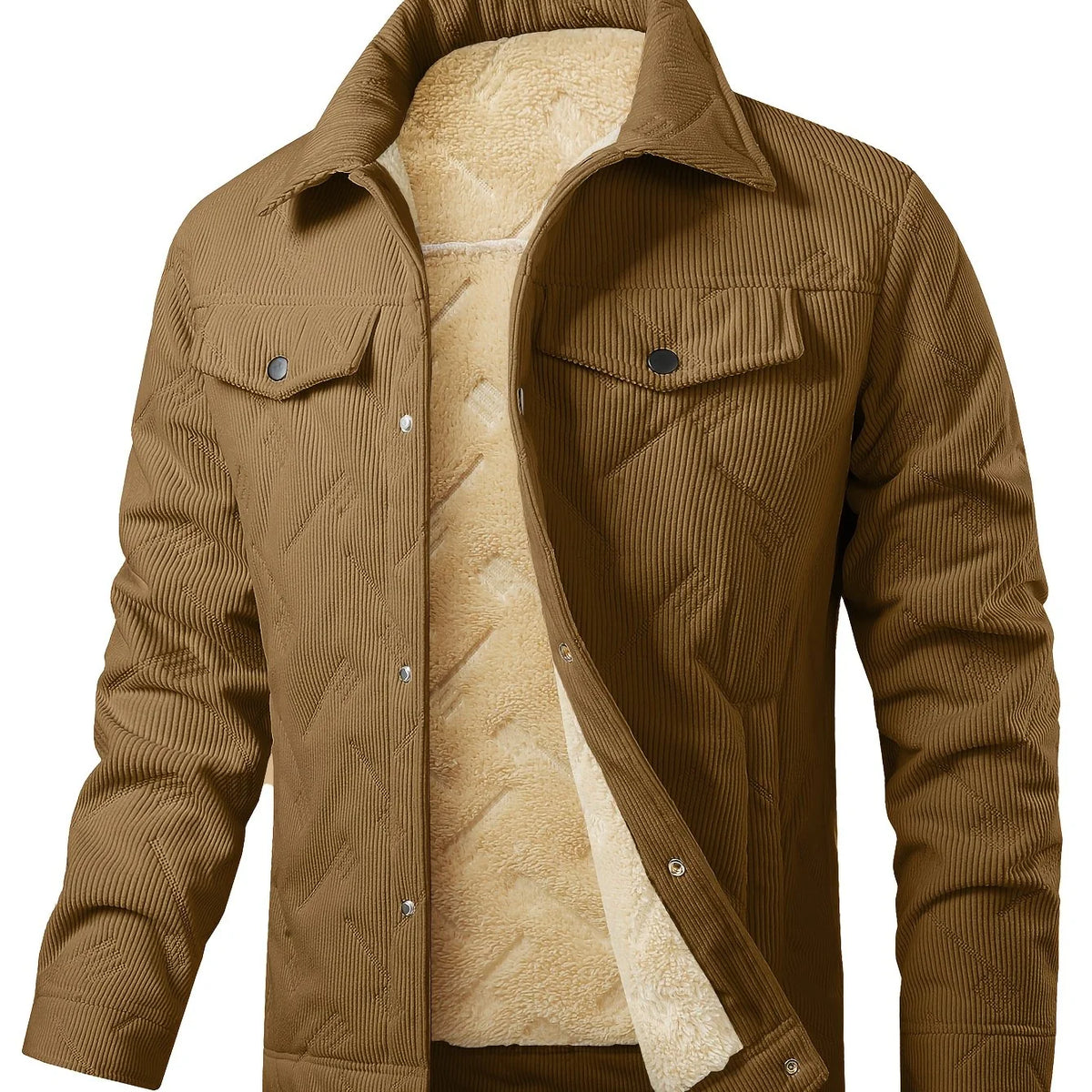 Wallace | Men's Winter Jacket Snap-Button Utility Warm 0