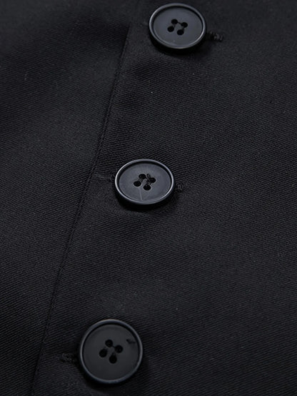 Wallace | Slant-Button Tailored Waistcoat Men 8