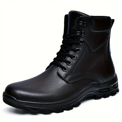 Whitaker | Rugged Leather Lace-Up Ankle Boots 1