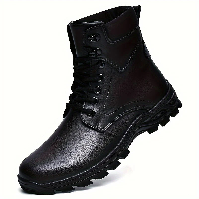 Whitaker | Rugged Leather Lace-Up Ankle Boots 3