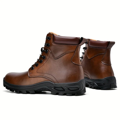 Whitaker | Rugged Leather Lace-Up Ankle Boots 5