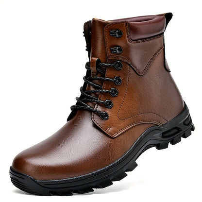 Whitaker | Rugged Leather Lace-Up Ankle Boots 6