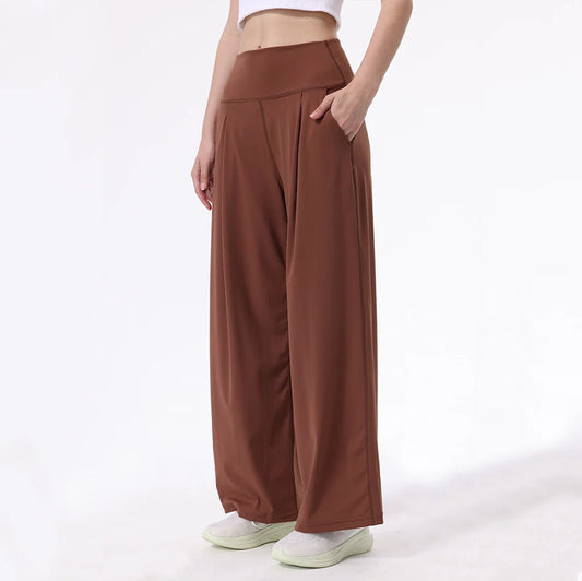 Wide Leg Trousers | Women's High-Waisted Performance Pants 0