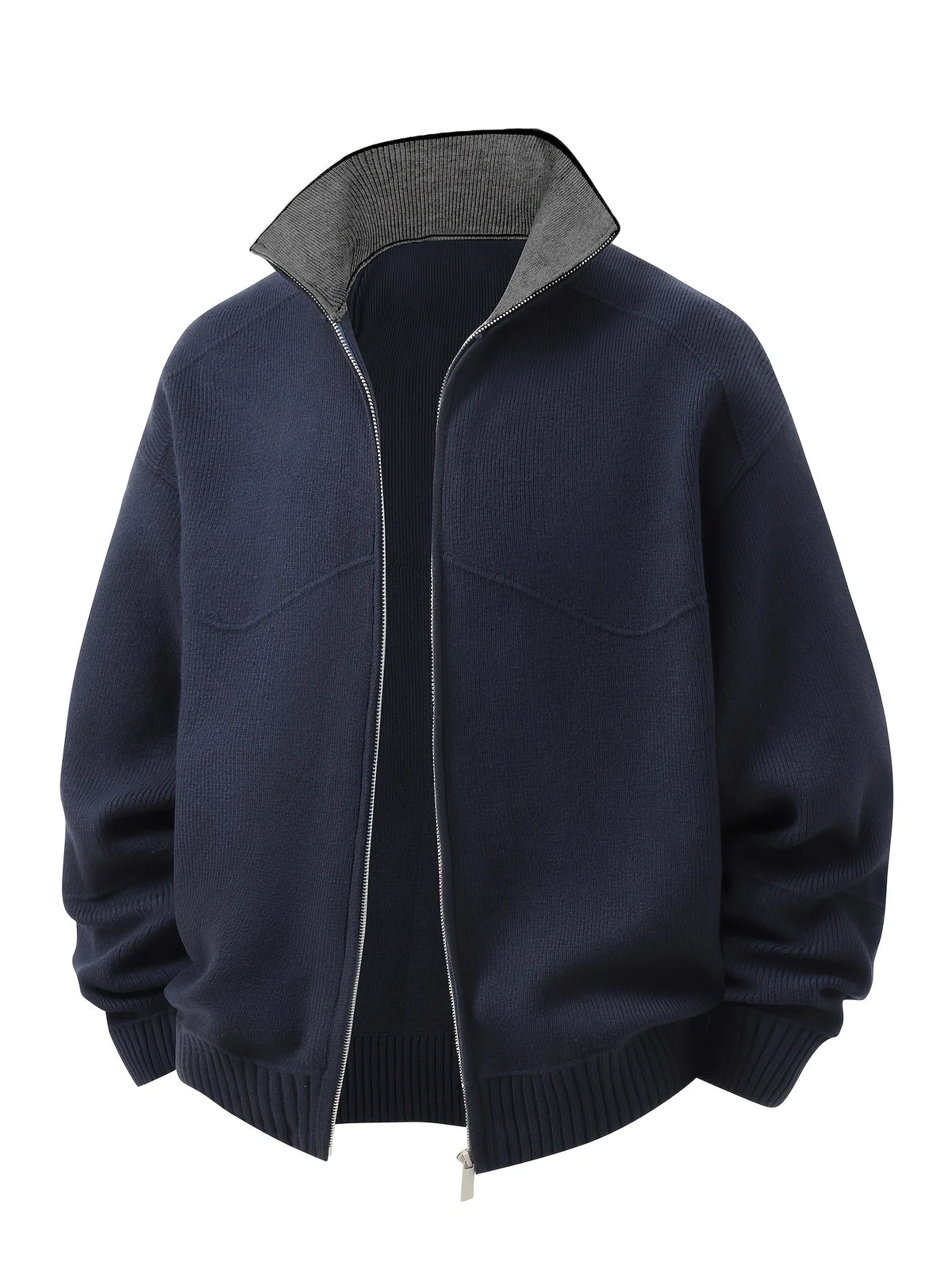 Winslow | Men's Zip-Up Stand-Collar Cardigan 1
