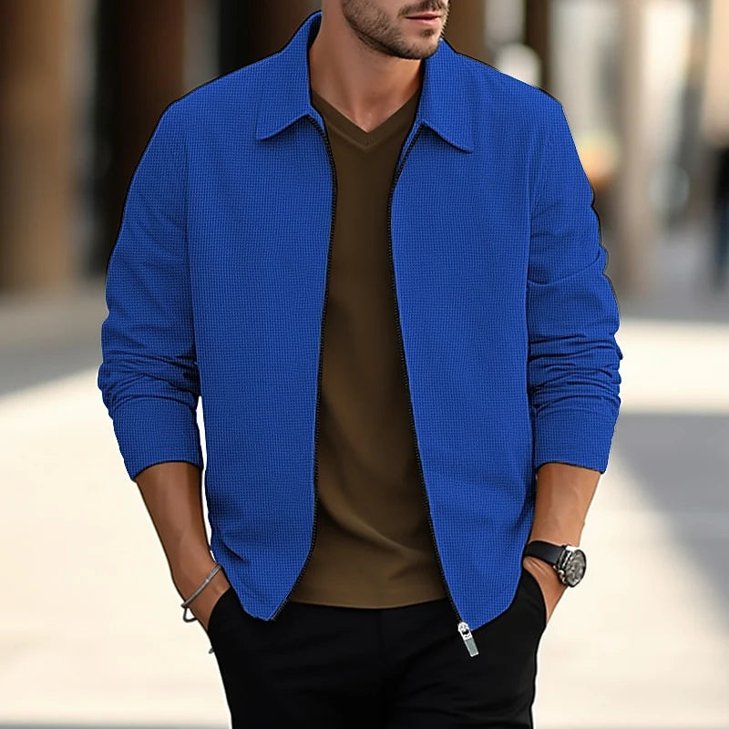 Winston | Men's Textured Zip Overshirt Lightweight Layer 2