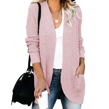 Women's Open Cut Cardigan with Side Pockets 1