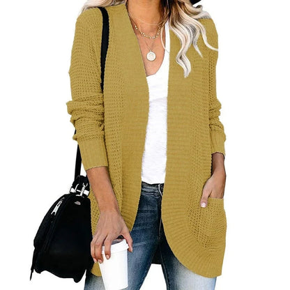 Women's Open Cut Cardigan with Side Pockets 5
