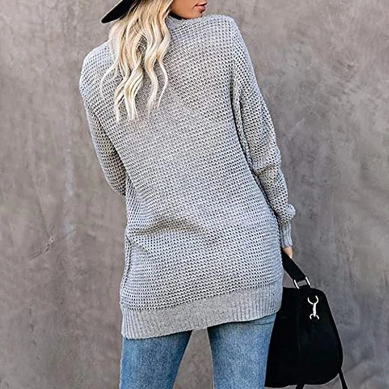 Women's Open Cut Cardigan with Side Pockets 7