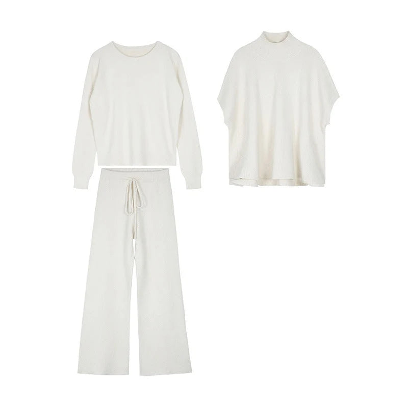 Women's Oversized Knit Suit | Sweater and Wide Pants Set 0