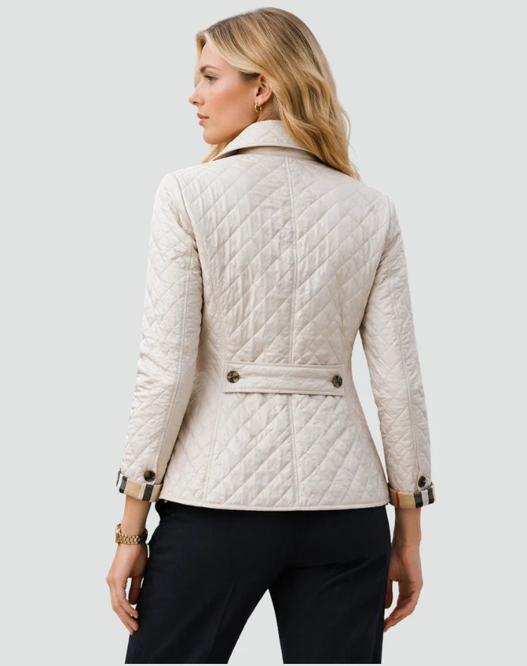 Women's Quilted Jacket with Collar | Stylish Outerwear 7