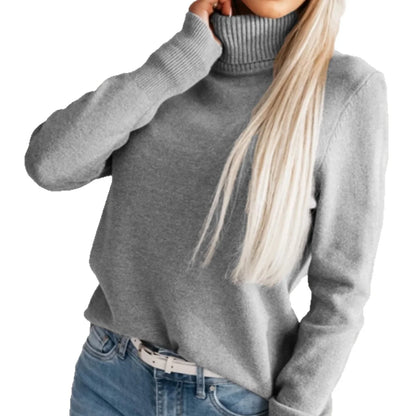 Women's Turtleneck Pullover with Button Details 3