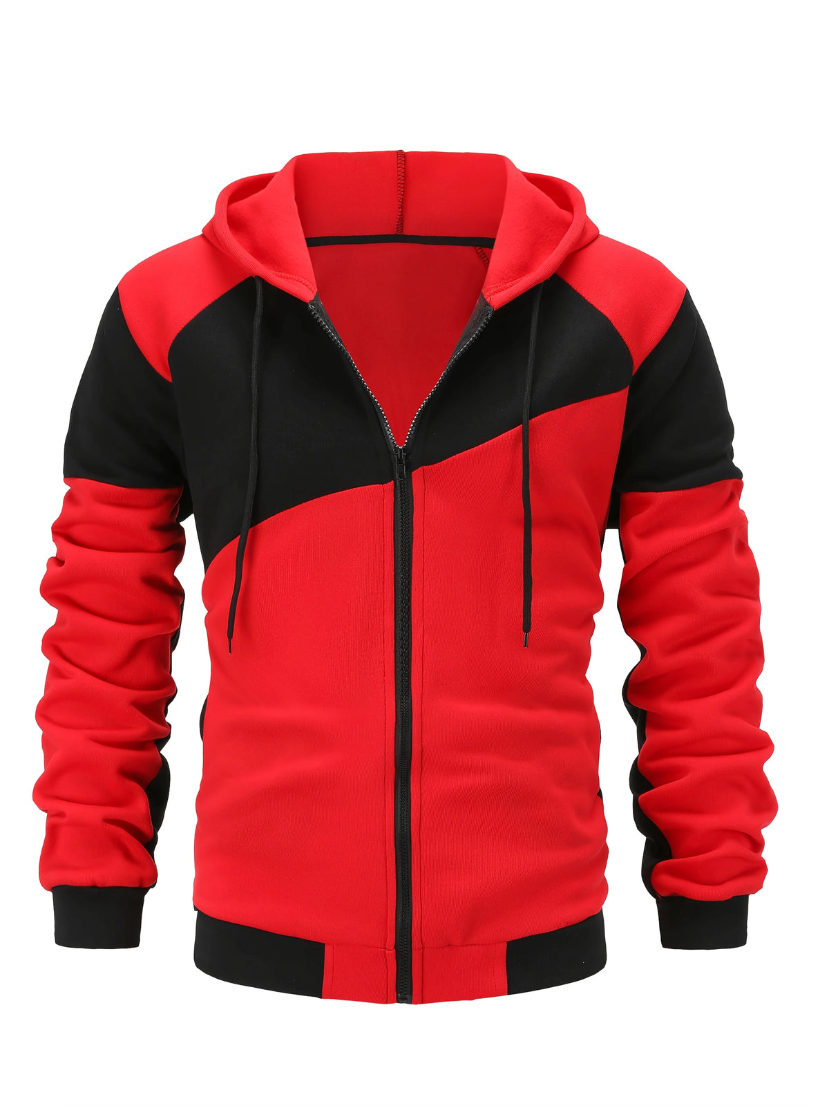 Xavier | Colour Block Zip-Up Hooded Jacket for Men 1
