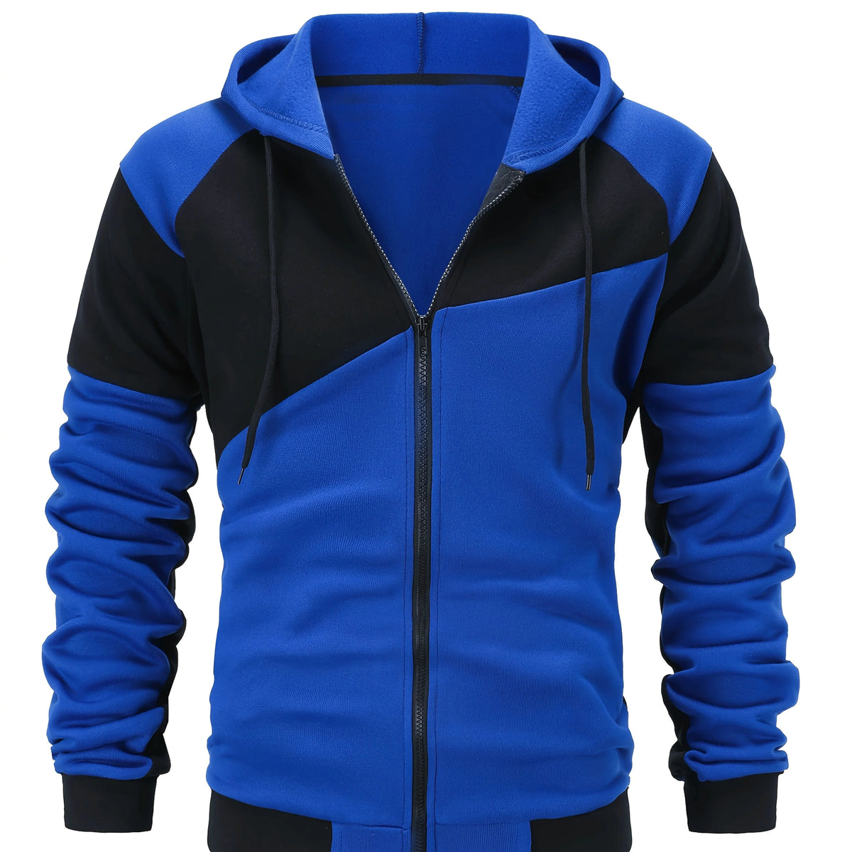 Xavier | Colour Block Zip-Up Hooded Jacket for Men 9