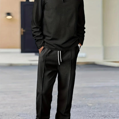 Xavier | Relaxed Waffle-Knit Two-Piece Set 9